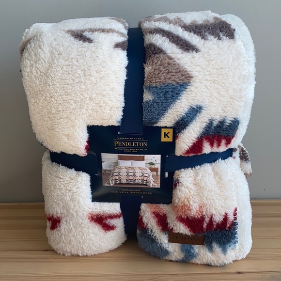 Pendleton Bedding Nwt Pendleton King White Sands Multi Sherpa